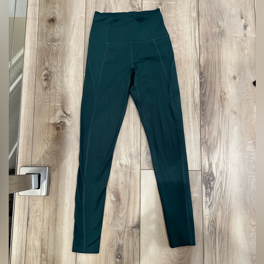 Girlfriend collective green leggings xs